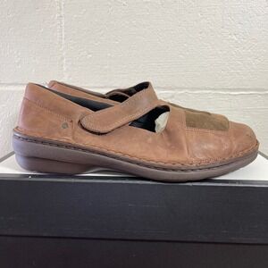 Naot Brown Leather Suede Mary Jane Comfort Shoes Strap Women's 42 EU/11 US